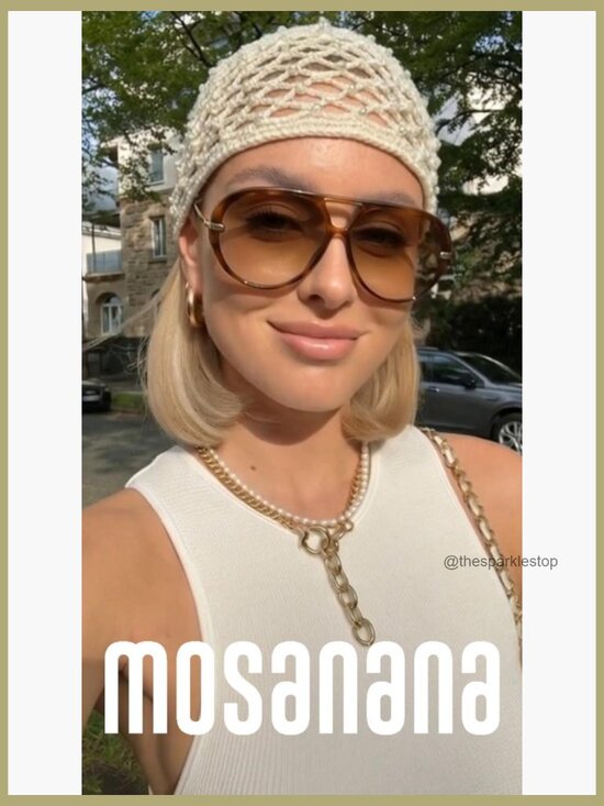 Oversized Aviator Sunglasses Retro Style UV400 Protection main image 6